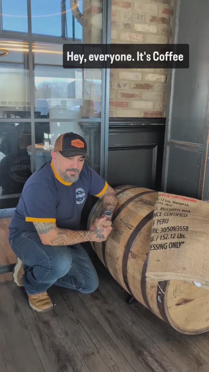 Load and play video in Gallery viewer, Cold Truth - Whiskey Barrel-Aged Coffee
